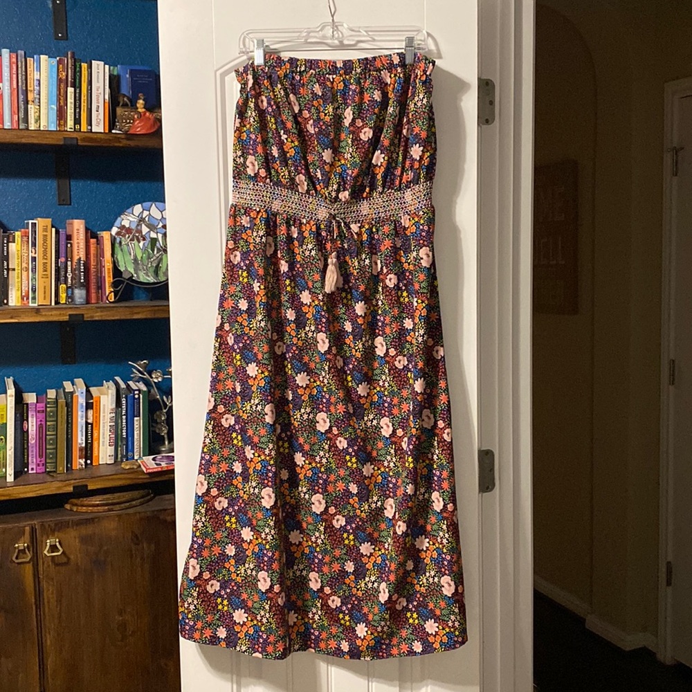 Strapless maxi dress!